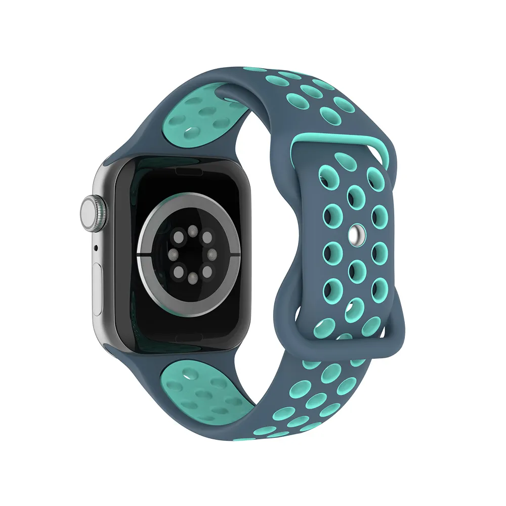 Coolyep Designer Siliconen Horlogebandjes 38Mm 40Mm 42Mm 44Mm Voor Apple Voor Iwatch Band