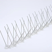 Dispositifs d'effarouchement, clôture anti-oiseaux, épines anti-pigeons, base en plastique, pointes anti-oiseaux en acier inoxydable 304