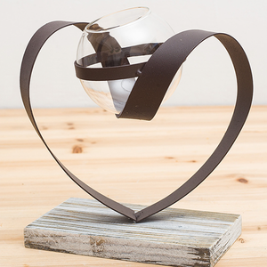 Vaso Moderno in Metallo <span class=keywords><strong>per</strong></span> Coltivazione Idroponica, Terrario in Vetro a Provetta <span class=keywords><strong>per</strong></span> Piante - Product Image 6