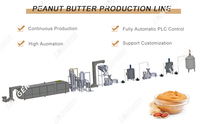 Machine de fabrication de beurre de cacahuètes au henna, ligne de meulage, Commercial, 30kg/hr, 1 pièce