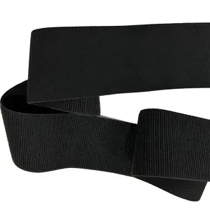 Tali kain pengencang Loop Velstretch hitam lembut untuk peralatan rehabilitasi