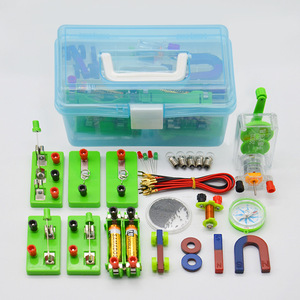 Kit d'expériences sur l'électricité et boîte d'expériences sur l'électromagnétisme (version simplifiée) - Ensemble complet d'expériences sur l'électricité - Product Image 1