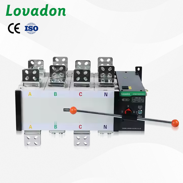 Manufacturer's 4P PC Three Phase Automatic Transfer Switch NDQ5-2500 2500A Industrial Power ISO/CE Certified 50Hz/60Hz Fire