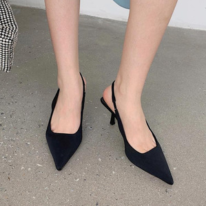 Nouvelles sandales à talons aiguilles vertes pour femmes, à <span class=keywords><strong>bout</strong></span> <span class=keywords><strong>pointu</strong></span> et fermé, sexy, pour l'été - Product Image 2