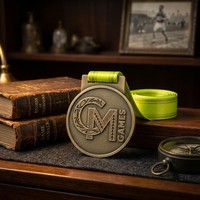 Personalized Zinc Alloy Sports 3D Half Marathon Medals Laser Engraving Polished Finish Custom Logo UV Printing Durable Small MOQ