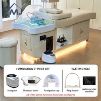Bac à shampoing pour coiffeur, massage japonais, rangement, lit de salon, lit de spa pour la tête