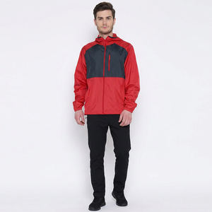 Finer Threads OEM Custom Logo Men's Outdoor Sports Windbreaker Jacket Plus Size Stand Collar Hooded Vintage Style <b>Canvas</b> Fabric - Product Image 1