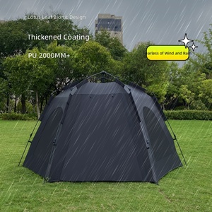 เต็นท์พับได้อัตโนมัติแบบพกพาสำหรับตั้งแคมป์กลางแจ้ง ป้องกันฝน ป้องกันแดด รูปทรงหกเหลี่ยม หนาพิเศษ - Product Image 4
