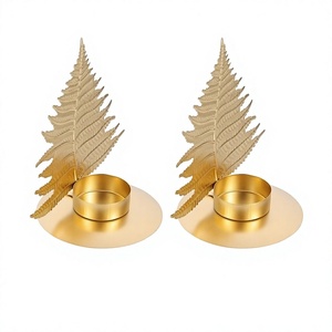 Metal Gold Color <b>Tealight</b> Candle <b>Holder</b> Customized Size And Shape Candle <b>Holder</b> For Home And Restaurant Decor - Product Image 1