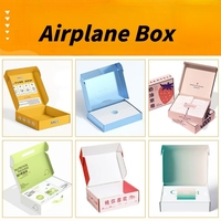 Boîte d'expédition en carton ondulé avec bande de déchirement Kraft, fermeture auto-adhésive, logo personnalisé, boîte à fermeture éclair pour emballage e-commerce