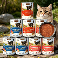 Nourriture humide pour chat High Nutrition Jelly Cat avec poulet, thon et crevettes 400G Formule viande et poisson sans céréales riche en protéines