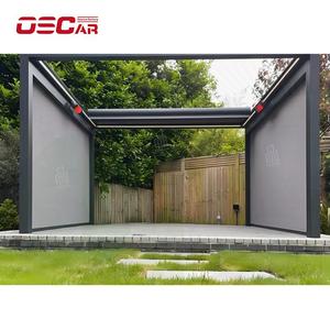 10X13Ft Party Tent Pavilion Outdoor Toldo Pérgola com Frame Cortina Netting Jardim Pátio Quintal Pérgola Retrátil - Product Image 1