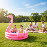Piscine gonflable flamant rose personnalisée très populaire pour enfants, piscine gonflable cygne pour bébés, jouet de baignade d'extérieur pour l'été