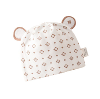 Gorro de Bebé de 0 a 6 Meses, Gorro de Verano de Doble Capa con Diseño de Dibujos Animados para Recién Nacidos, Unisex, de Spandex/Algodón, Suave y Antibacteriano