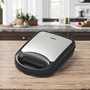 Asequible uso doméstico nuevas placas antiadherentes negras Panini Press Grill eléctrico Waffle Maker <span class=keywords><strong>Sandwichera</strong></span> - Product Image 1