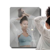 Espejo inteligente de 10,1 "-100" con pantalla táctil, espejo de vidrio mágico, pantalla de espejo de luz LCD montada en la pared
