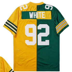 Готовый к отправке Реджи Белый Черный Возврат лучшее качество сшитый Американский футбол Джерси - Product Image 2