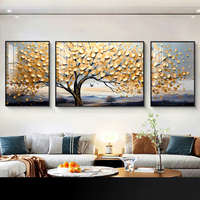 Peinture murale moderne décorative pour salon, tableau de paysage atmosphérique haut de gamme, murale pour fond de canapé, cadre familial simple