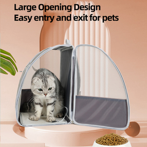 Thông gió đầy đủ lưới mèo Ba lô vật nuôi tàu sân bay Ba lô chó và mèo chó con hãng hàng không được phê duyệt vật nuôi tàu sân bay - Product Image 5