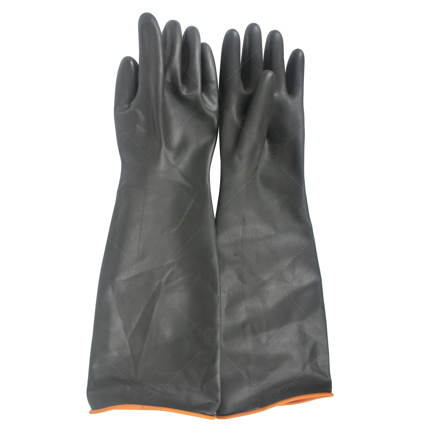 Arbeid Bescherming Latex Lange Mouwen Handschoenen Industriële Bescherming Verdikte Chemische Slip Rubber Gauntlet Handschoenen