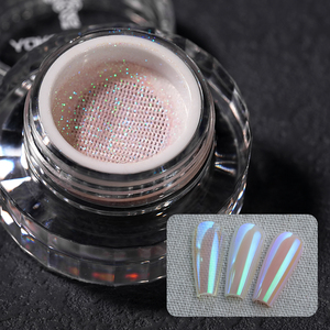 Poudre à ongles effet miroir magique 6 couleurs YOKEFELLOW GT116, poudre à ongles chromée pour salon de manucure - Product Image 2