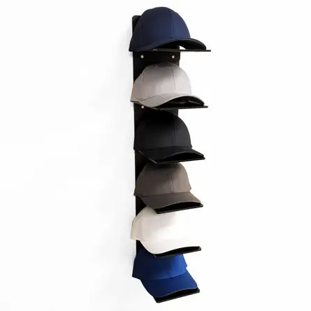 帽子のための金属の壁に取り付けられた野球帽オーガナイザーハットラックディスプレイ棚