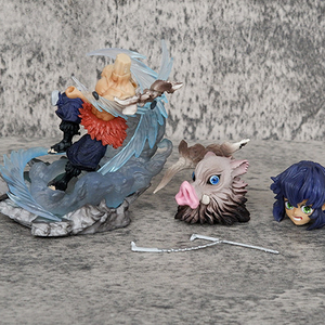 13CM cacciatrice di demoni Tanjiruo/<span class=keywords><strong>Zenitsu</strong></span>/Kochou Shinobu/Tomioka Giyuu Kimetsu No Yaiba Nezuko figura Anime - Product Image 3