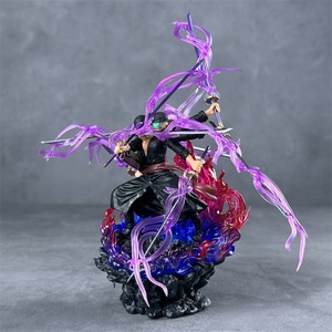 Original Anime coleccionable 24Cm Luffy Ashura Nine Blade Flow tres cabezas seis brazos Roronoa Zoro figura de acción para regalo de Fans - Product Image 6