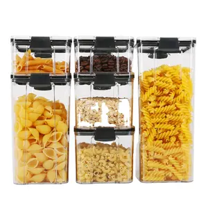 Bpa Gratis Plastic Droog Voedsel Containers Voor Keuken Pantry Organisatie En Opslag Luchtdichte Opslag Van Voedsel Container