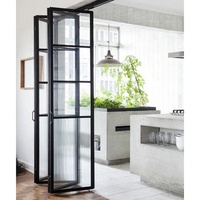 Fenêtres pliantes sur mesure à double vitrage en aluminium pour balcon