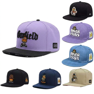 Flat-brimmed PVC Hip-Hop <b>Baseball</b> <b>Cap</b> with Cotton Fabric Unisex 6-Panel Adjustable Fashionable Rap Hat - Product Image 2