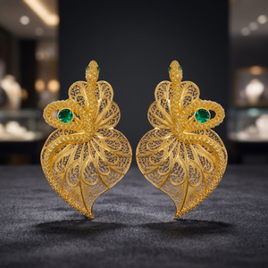 Pendientes Colgantes de Plata Hechos a Mano con Circonitas, Estilo Bohemio, Unisex, de Moda - Product Image 2