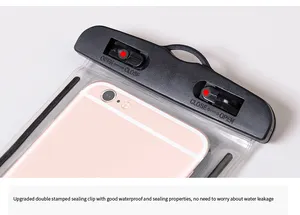 サムスン携帯電話用iphone用発光水中防水電話ポーチバッグケースカバー