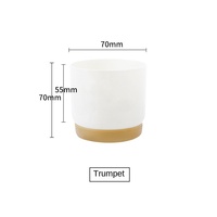 Pot Bunga Keramik Modern Ramah Lingkungan dengan Penyerapan Air Otomatis, Ukuran Kecil, Berlapis Ganda, Hijau, untuk Tanaman Mawar