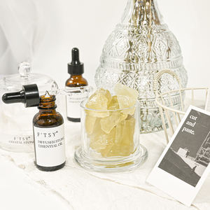 Difusor de aceites esenciales de fragancia para el hogar de etiqueta privada Difusor de caña de cristal de piedra de aromaterapia natural - Product Image 6