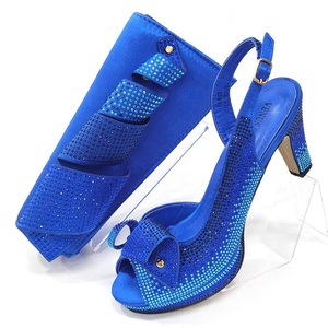 Allgreat tacchi alti da donna per 2024 elegante Party Color <span class=keywords><strong>blu</strong></span> cielo Design italiano <span class=keywords><strong>scarpe</strong></span> e borse abbinate Set - Product Image 2