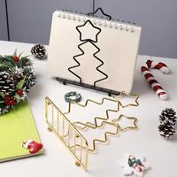 Supports de table personnalisés en métal pour cartes nominatives, cartes de place, menus et porte-mouchoirs, pour Noël, restaurants, hôtels, fêtes, événements et maison