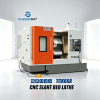 Machine de tournage CNC à lit incliné TCK66A à haute efficacité pour l'usinage de pièces mécaniques générales
