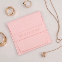 Boîte d'emballage rigide personnalisée pour bijoux, style tiroir coulissant de luxe avec pochette en velours doux pour la personnalisation de la marque de bijoux