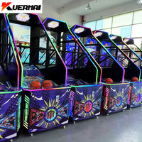 Machine de jeu de basket-ball d'arcade à pièces pour les centres de jeux pour enfants, offrant une expérience de jeu amusante et active avec un défi de pointage