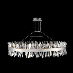 Lámpara de Techo Colgante de Lujo <span class=keywords><strong>para</strong></span> <span class=keywords><strong>Interiores</strong></span>, Nueva Iluminación Moderna, Araña de Cristal LED, Lámpara Colgante - Product Image 2