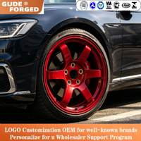 Jantes en alliage forgées sur mesure GUDE TE37 Super Red Saga Red 18 19 20 21 pouces, compatibles avec G87 F87 M2 G80 F80 E92 M3 G82 F82 M4