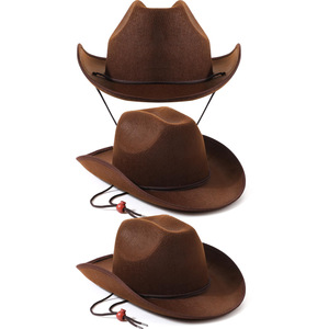 Fff4493 Tùy Chỉnh Phương Tây Cảm Thấy Cowgirl <span class=keywords><strong>Cowboy</strong></span> Hat Với Có Thể Điều Chỉnh Neck-String Đảng Phụ Nữ Cô Gái Màu Hồng <span class=keywords><strong>Cowboy</strong></span> Hat - Product Image 6