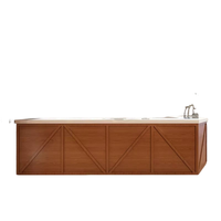 Bancone Bar in Stile Industriale Vintage a Forma di L, Scrivania per Cassiere per Caffetterie, Bar e Gelaterie