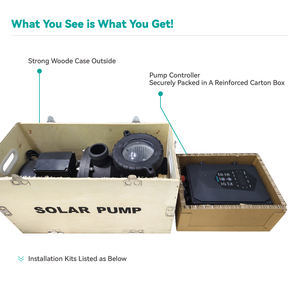 VEICHI Kit de <span class=keywords><strong>pompe</strong></span> de circulation de <span class=keywords><strong>piscine</strong></span> à énergie solaire 1.2Hp 2 pouces Ac Dc Hybrid System for Sale Online Shopping Website - Product Image 6