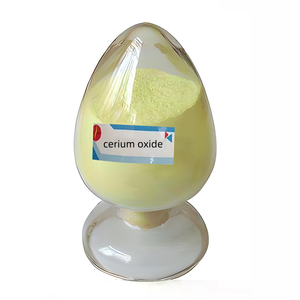 Poudre d'oxyde de cérium de haute pureté Poudre d'oxyde de cérium CeO2 Poudre jaune clair Oxyde de cérium 99.99% pour le polissage de l'écran mobile - Product Image 1