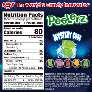 Amos Peelerz Gomitas con Sabor a Frutas, <span class=keywords><strong>Dulces</strong></span> de Gelatina Sorpresa, Cubo Misterioso 4D, Gomitas Pelables - Product Image 2