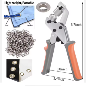 Pince à œillets manuelle portable légère de 10 mm pour rideaux, cuir, tissus publicitaires, Diago - Product Image 6