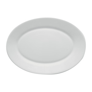Bandeja de Servir Ovalada Toledo 30 × 22 cm, Cristal Blanco Bormioli Rocco - Product Image 1