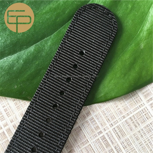 Logo personnalisé <span class=keywords><strong>montre</strong></span> <span class=keywords><strong>bracelet</strong></span> <span class=keywords><strong>tissé</strong></span> de bonne qualité 2 pièces tubulaire en nylon nato <span class=keywords><strong>montre</strong></span> bande de main - Product Image 2